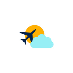 travel icon airlines logo vector 