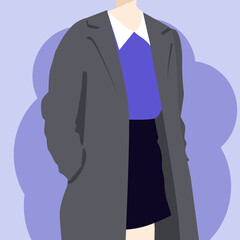 illustration of a woman's coat