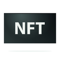 NFT - crypto art. Digital artwork. Vector illustration.