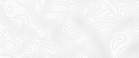 Abstract topographic contours map background, geographic World Topography map grid abstract vector illustration. Topo map with elevation.