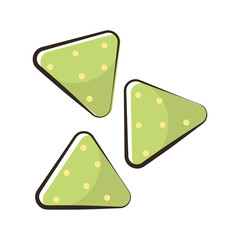 Nachos vector Filled Outline Icon Design illustration. Food and Drink Symbol on White background EPS 10 File