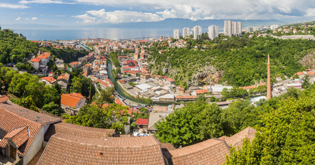 Skyline view of Rijeka, Croatia