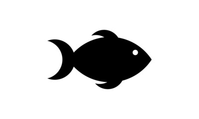 silhouette fish vector