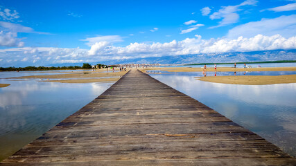 Obraz na płótnie Canvas Queens Beach in Nin near Zadar, Croatia