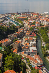 View of Rijeka from Trsat castle, Croatia