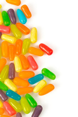 jelly pills candies isolated on white background