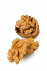 wallnuts isolated on white background