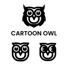Shield owl logo design symbol icon template
