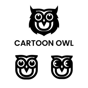 Shield owl logo design symbol icon template