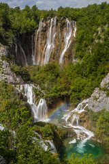 Obraz premium Veliki slap waterfall in Plitvice Lakes National Park, Croatia