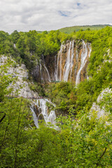 Veliki slap waterfall in Plitvice Lakes National Park, Croatia
