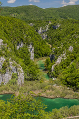 Lower lakes in Plitvice Lakes National Park, Croatia