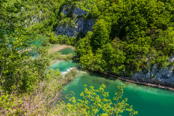Lower lakes in Plitvice Lakes National Park, Croatia