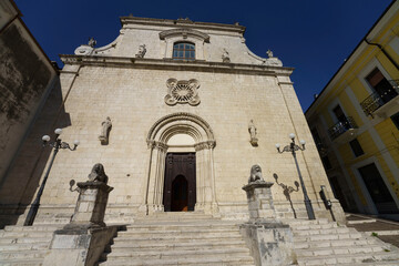 Popoli, Abruzzo, Italy: the city at morning
