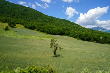 Tuinposter Landscape of Valle Peligna, Abruzzo, near Raiano and Anversa © Claudio Colombo