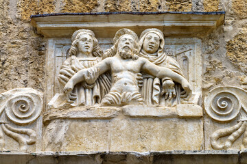 Fototapeta na wymiar Anversa degli Abruzzi, Italy: Santa Maria delle Grazie church