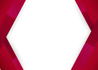 Modern employee red certificate design template