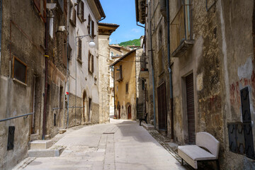 Fototapeta na wymiar Scanno, old town in Abruzzo, Italy