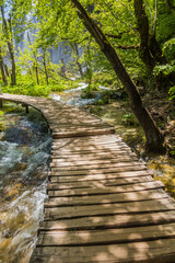 Boardwalk in Plitvice Lakes National Park, Croatia