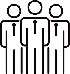 teamwork line icon