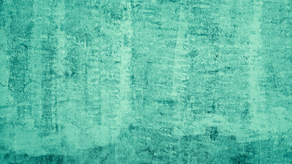 abstract cement concrete wall texture background green teal color
