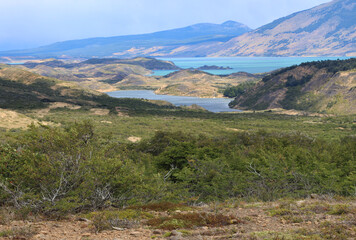 Characteristic landscape of Patagonia, Chile