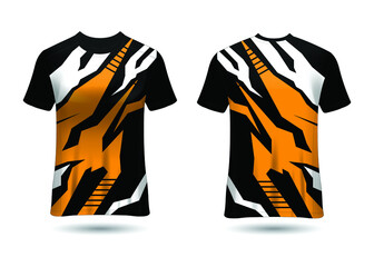 Sports Racing  Jersey Design Template for Team Uniforms Vector