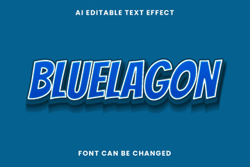 Bluelagon Text Effect