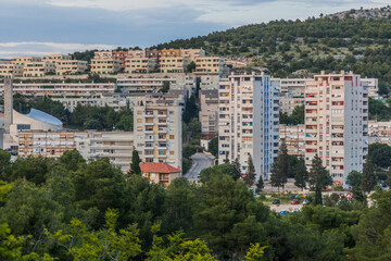 Obraz premium Modern apartment buildings in Sibenik, Croatia