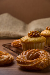 Cupcake de Doce de Leite com biscoitos