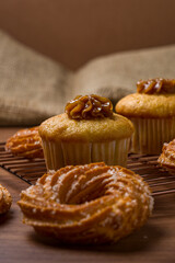 Cupcake de Doce de Leite com biscoitos
