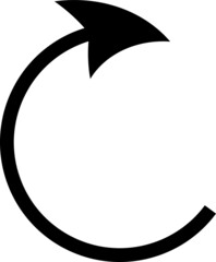 Refresh Arrow flat vector icon. Hand drawn style design illustrations..eps