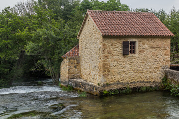 Water mill in Krka national park, Croatia