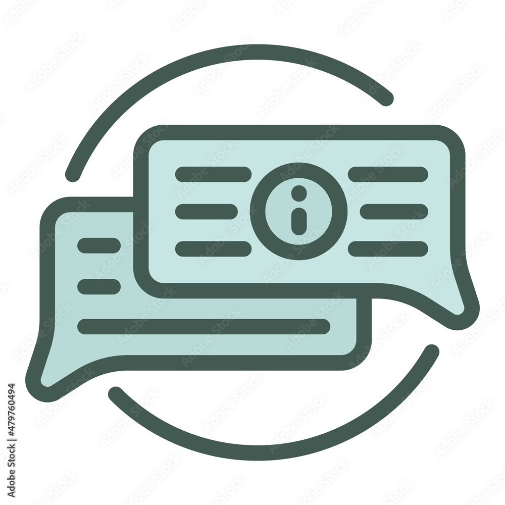 Poster call center chat icon outline vector. operator work. agent desk