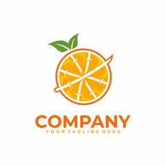 orange and samurai logo