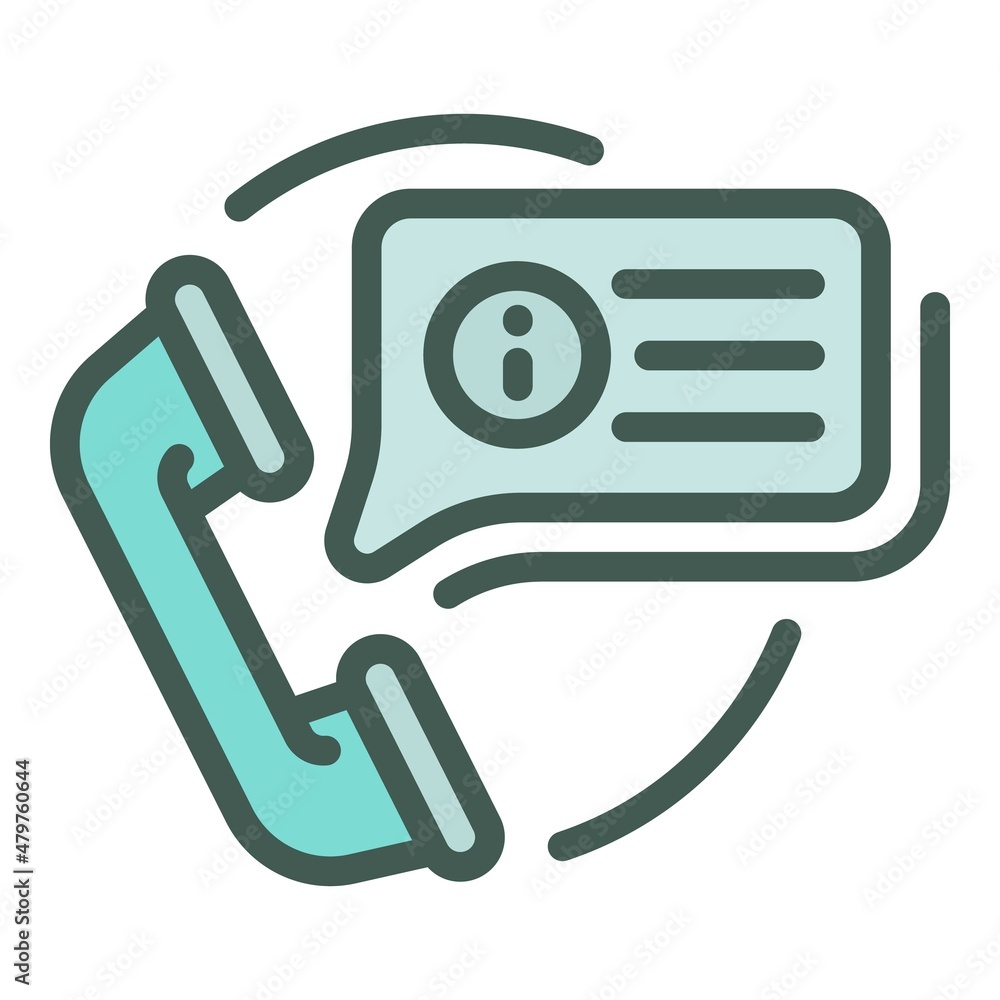 Poster call center work icon outline vector. service support. operator job