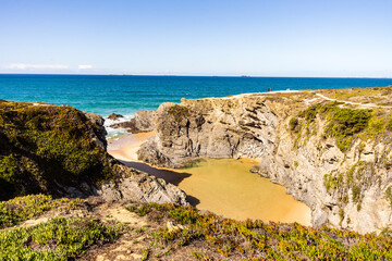 Beautiful Espingardeiro Beach, Vicentina Route, Alentejo, Portugal