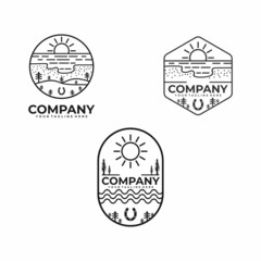 monoline beach logo