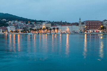 Obraz premium Evening view of Split, Croatia