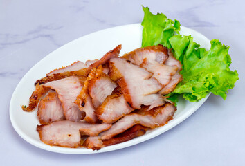 chicken wings with salad