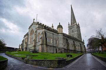 Fototapeta na wymiar St Columb's Cathedral. city of Derry, Northern Ireland. horizontal format