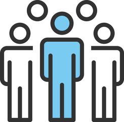 people team line icon