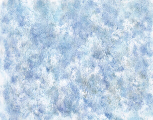 Delicate blue background with watercolor stains.