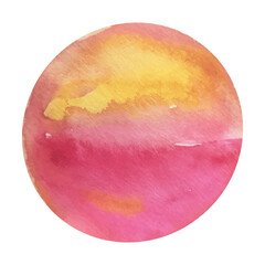 Fototapeta premium watercolor round shape design elements vector background
