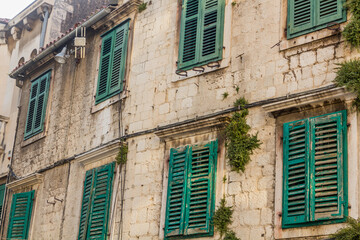 Fototapeta na wymiar Stone house in the old town of Split, Croatia