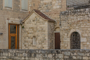 Fototapeta na wymiar Stone buildings in the old town of Split, Croatia