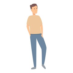 Fototapeta premium Kid fashion icon cartoon vector. Cute young. People clothes