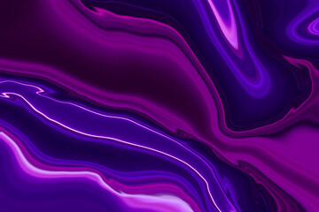 Blue and pink abstract background fluid acrylic painting. violete Neon Liquid texture. illustration in the fluid art style