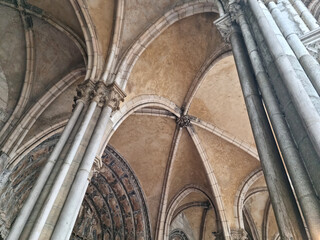 Notre Dame cathedral in Dijon, Burgundy, France