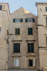 Fototapeta na wymiar Typical stone house in the old town of Dubrovnik, Croatia